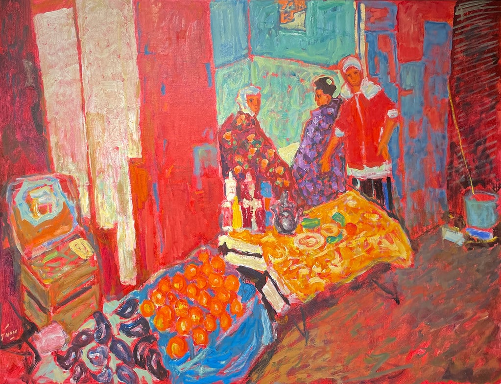 Toile fauviste de Jean Pierre Favre dans le Musée Dar Niaba à Tanger.