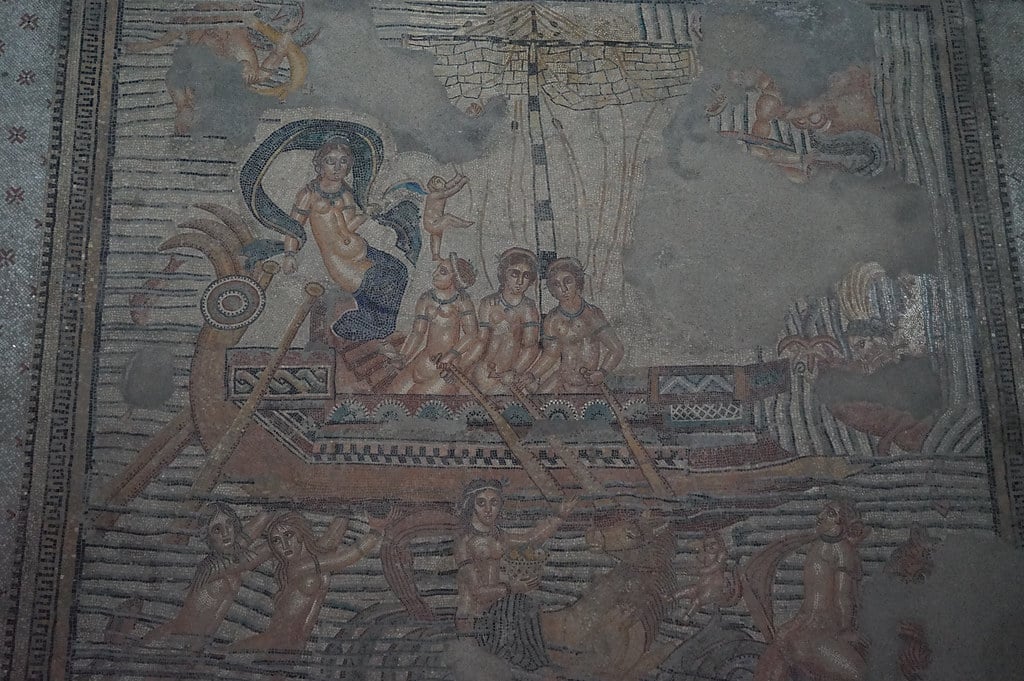 Mosaïque romaine dans le musée de la Casbah à Tanger.