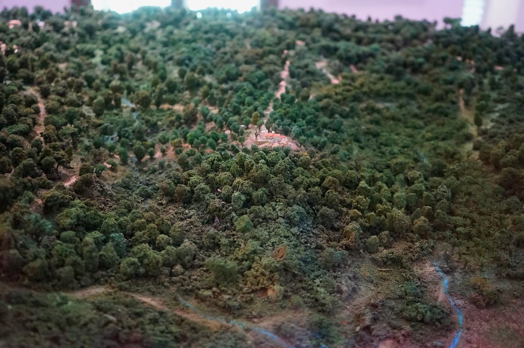 Maquette du parc et de la Villa Perdicaris dans le musée éponyme.