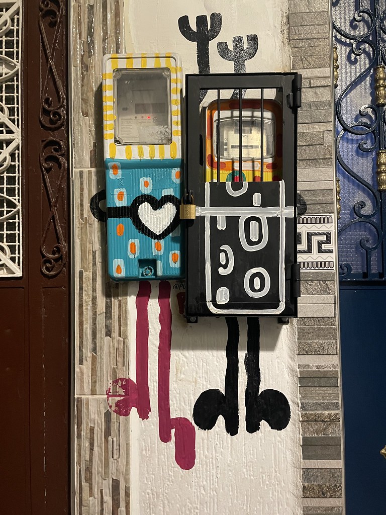 Street art dans le quartier de la Kasbah de Tanger.