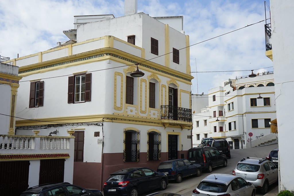 Architecture andalouse dans le quartier de Marshan à Tanger.