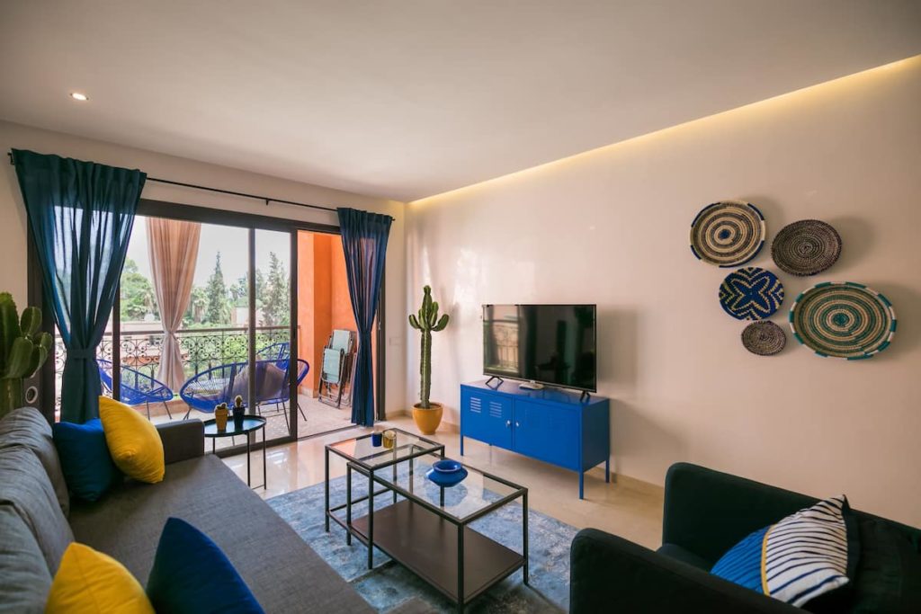 Airbnb à Marrakech : Appart à louer, moderne et bien agencé.