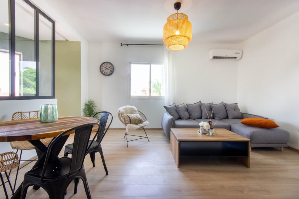 Airbnb à Marrakech dans le quartier chic de l'Hivernage.