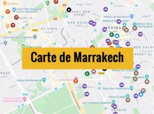 Carte de Marrakech (Maroc) : Plan détaillé gratuit et en français à télécharger