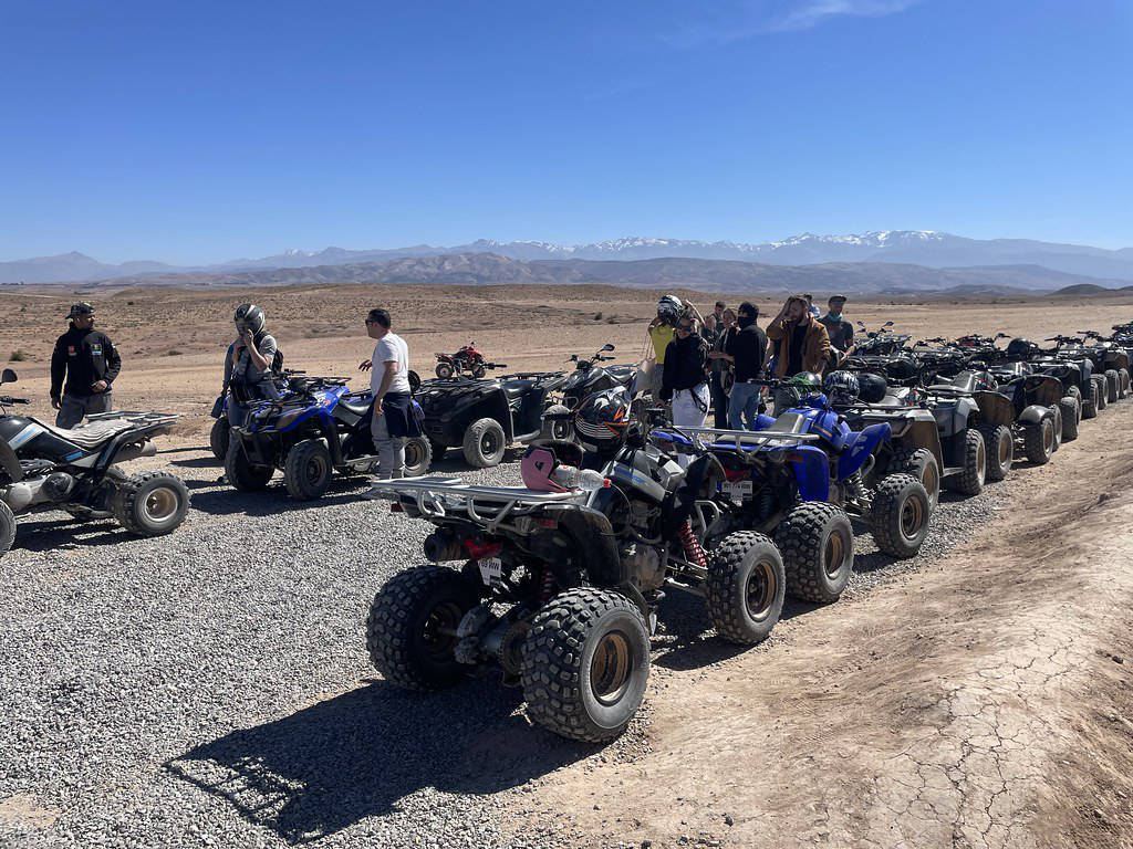 Quads dans le desert d'Agafay.