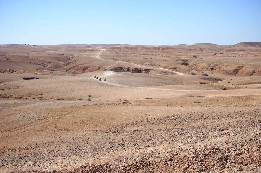 Desert d'Agafay près de Marrakech.
