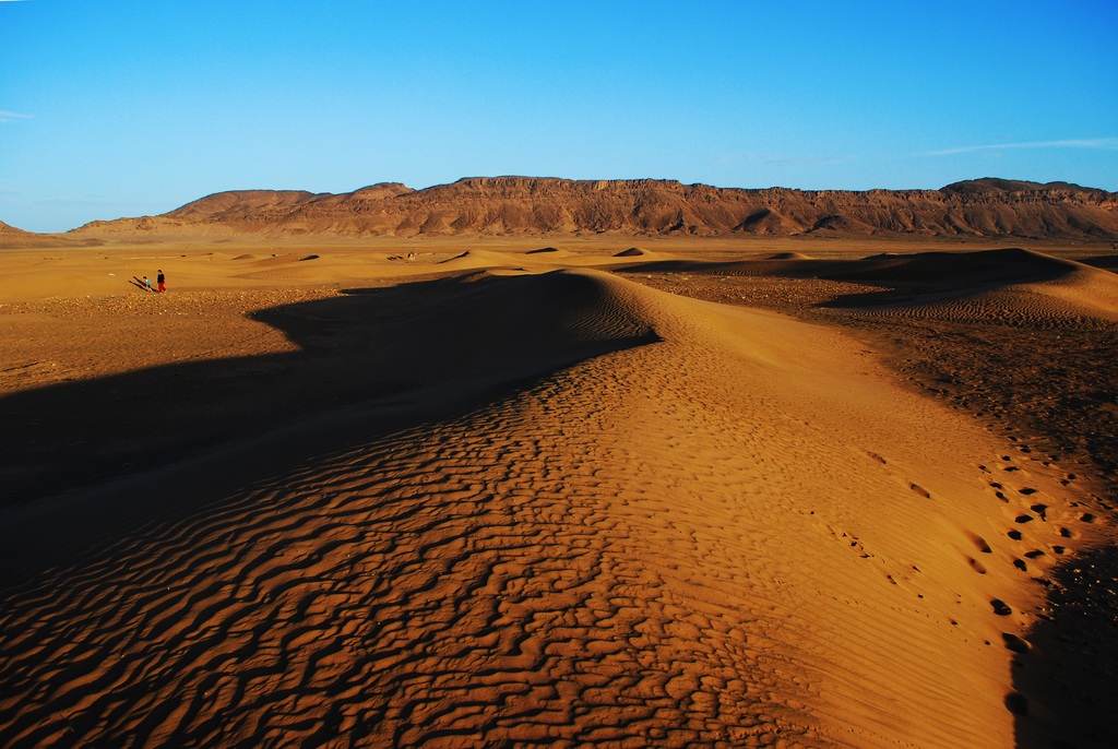 Une dune du désert de Zagora.