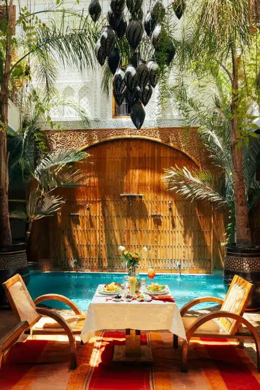 Piscine du Riad Anya SPA à Marrakech.