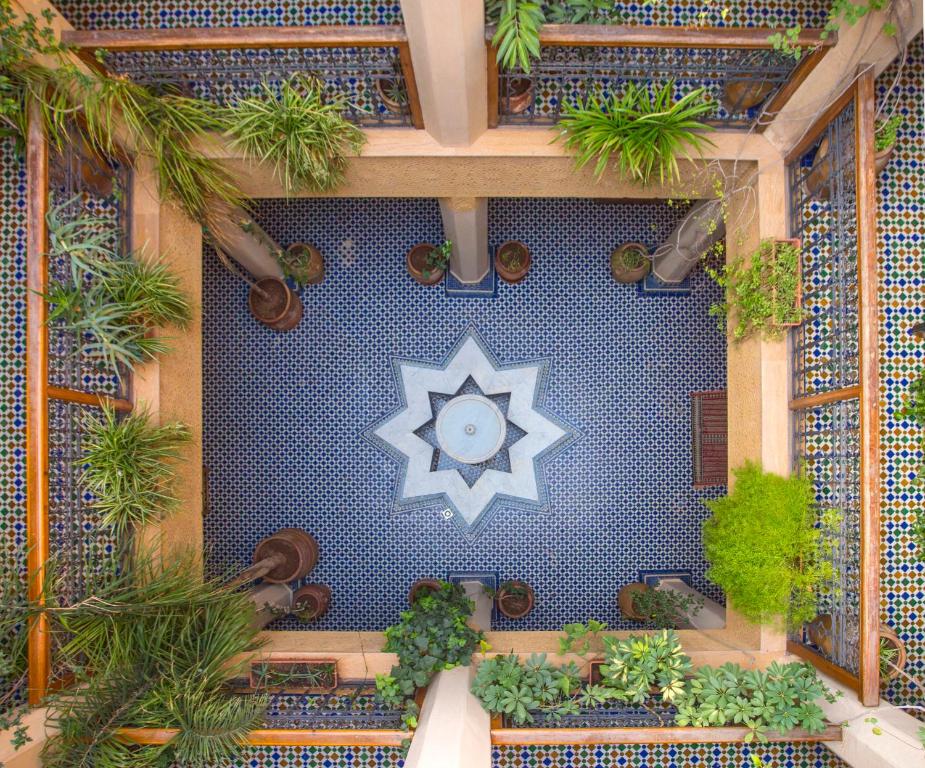 Patio du Riad Jnane Mogador à Marrakech.