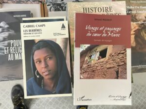 2 livres sur le Maroc de la librairie Fatr à Marrakech.