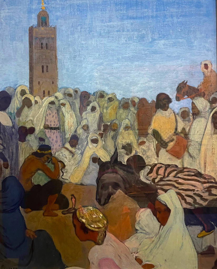 "Charmeurs de serpents à Marrakech" d'André Sureda (vers 1915).