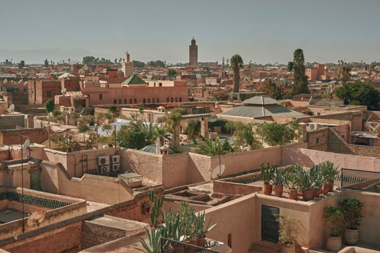 Vue sur les toits de la Médina de Marrakech - Photo de Max Libertine