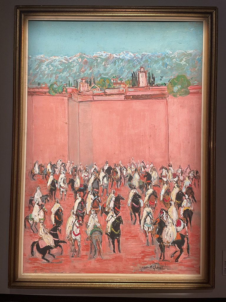 Peinture de Hassan el Glaoui dans le Musée Jamaa el Fnaa de Marrakech.