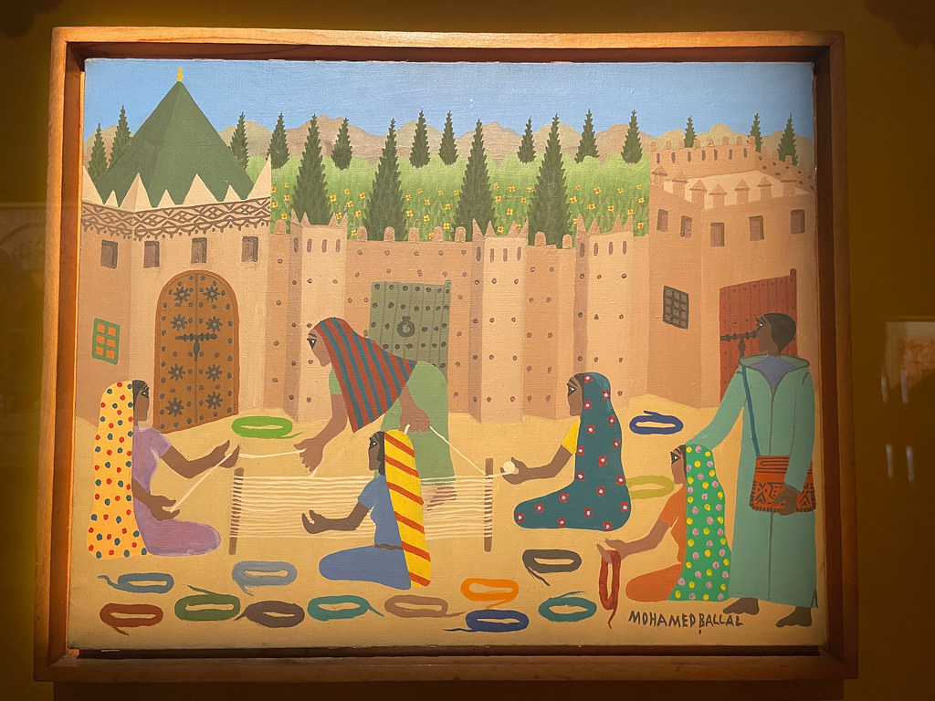 Peinture de Mohammed Benallal dans le Musée Jamaa el Fnaa de Marrakech.
