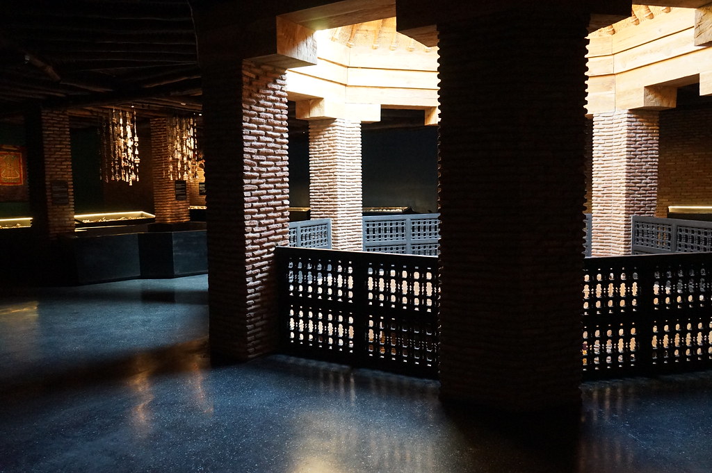 A l'intérieur du musée de parures de Marrakech.