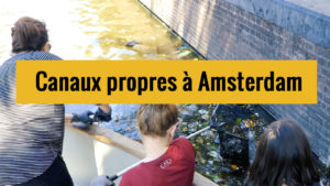 Amsterdam : Epuisette + bonne humeur = Canaux propres