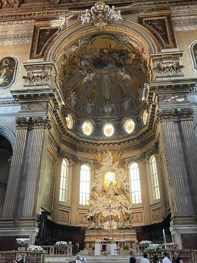 Dans la choeur de la Cathédrale de Naples.