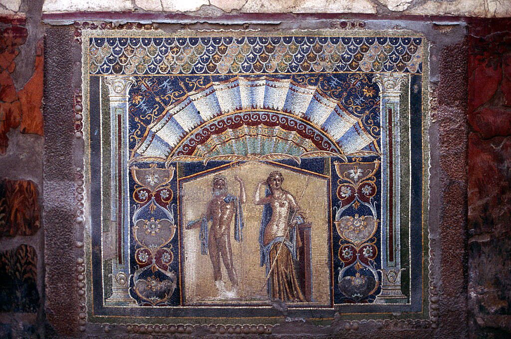 Mosaique à Herculanum près de Naples - Photo de Gerd Eichmann - Licence ccbysa 4.0