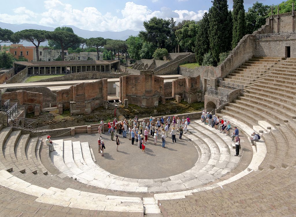 Théâtre de Pompéi près de Naples - Photo de Berthold Werner