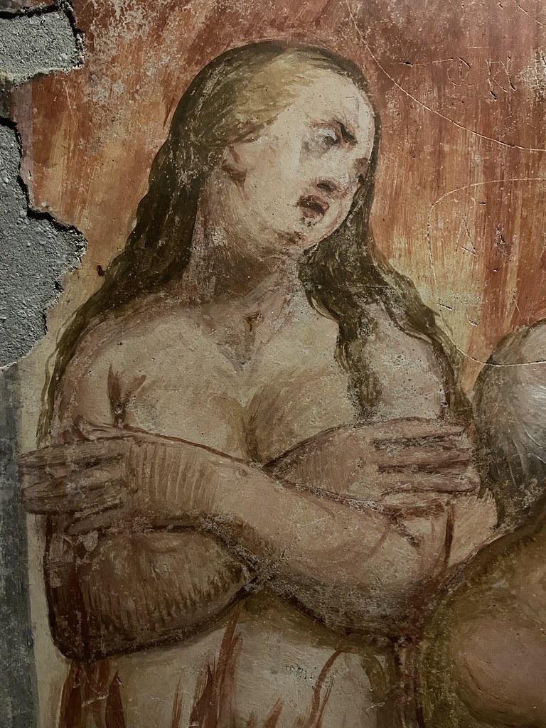 Portrait dans les catacombes San Gaudioso à Naples.