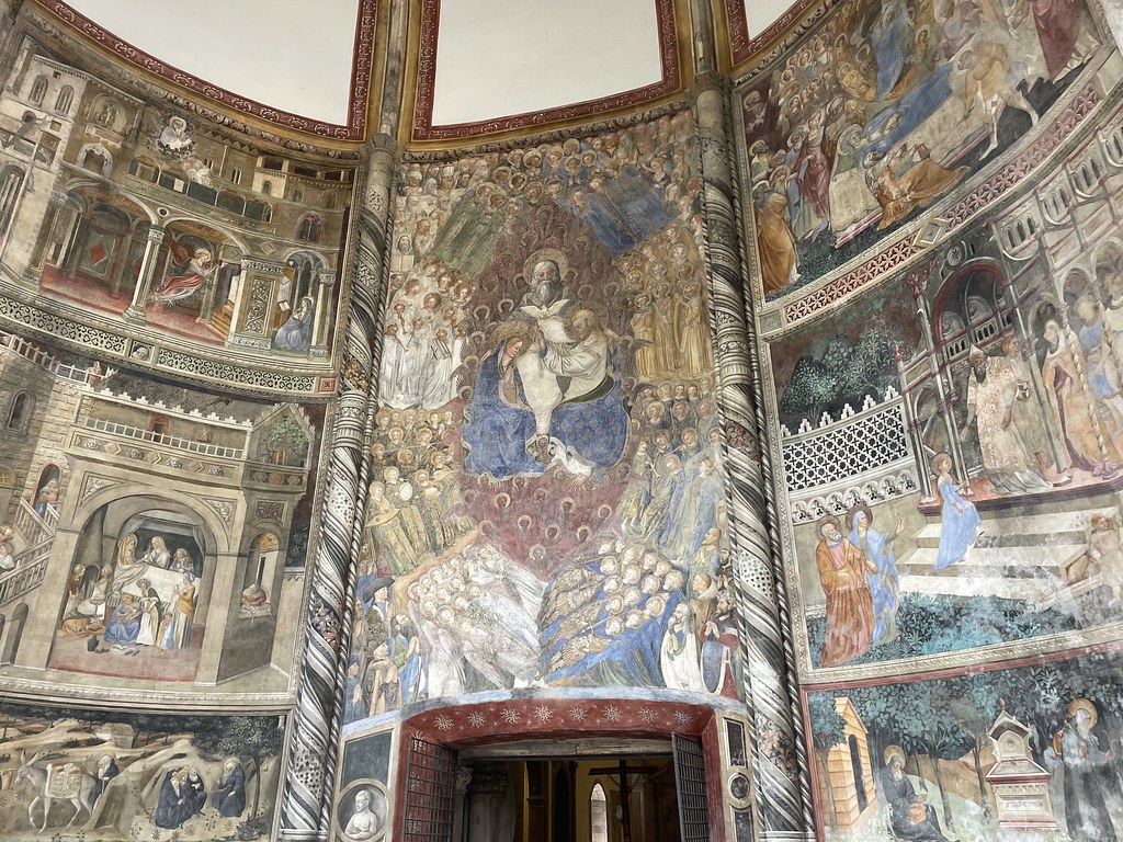 Fresque dans la chapelle Caracciolo del Sol dans l'église San Giovanni a Carbonara à Naples.