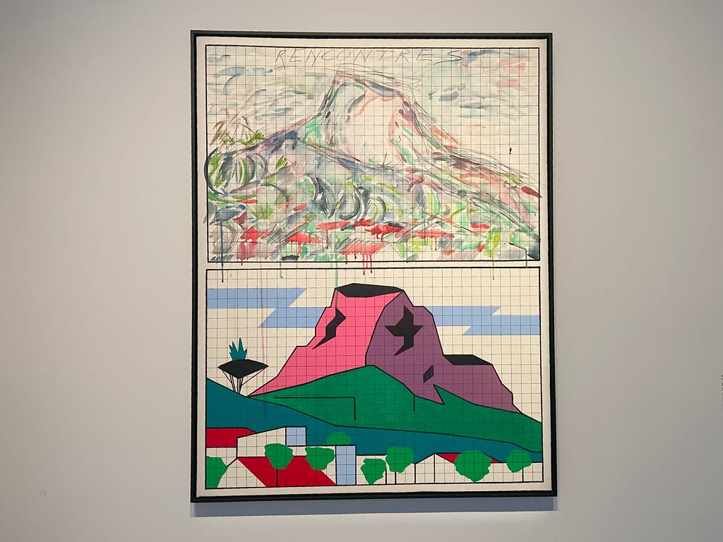 Oeuvre "Rencontres" (1968) d'Aldo Mondino au Musée Gallerie d'Italia à Naples.