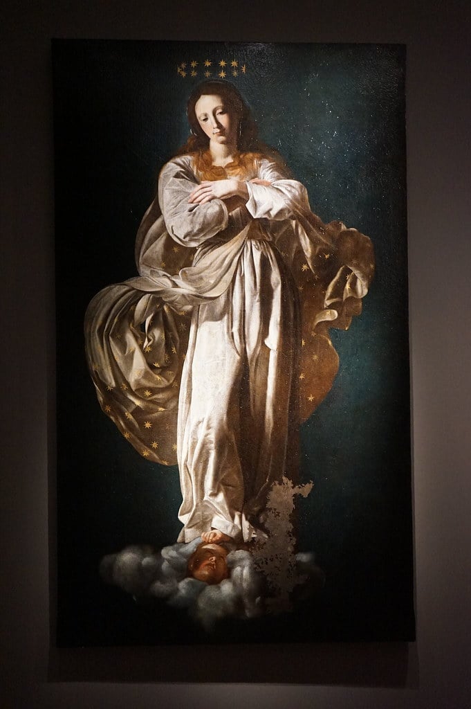 Tableau "Madonna immacolata" par Giovanni Battista Caracciolo au Musée Gallerie d'Italia à Naples.
