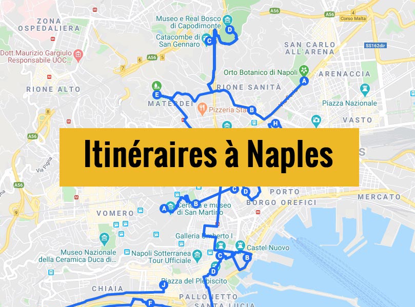 Itinéraires pour visiter Naples pendant un week-end.