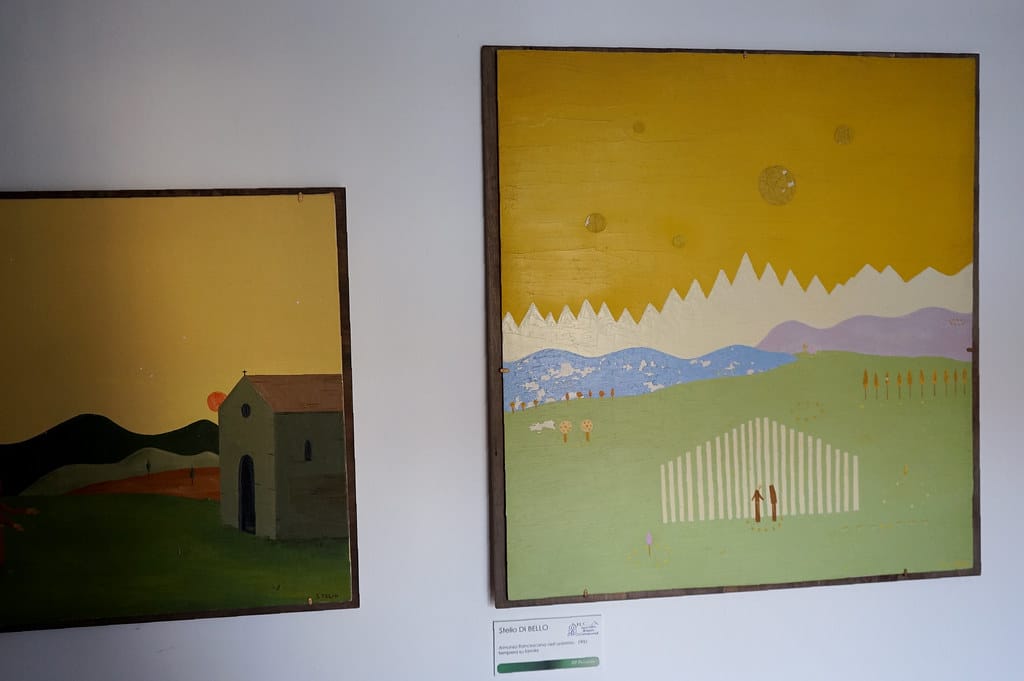 Tableau de Stellio di Bello au Musée ARCA à Naples.