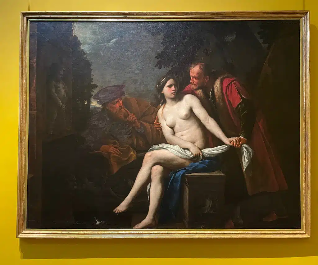 "Susannah et les vieillards" par Andrea Vaccaro au Musée Capodimonte à Naples.