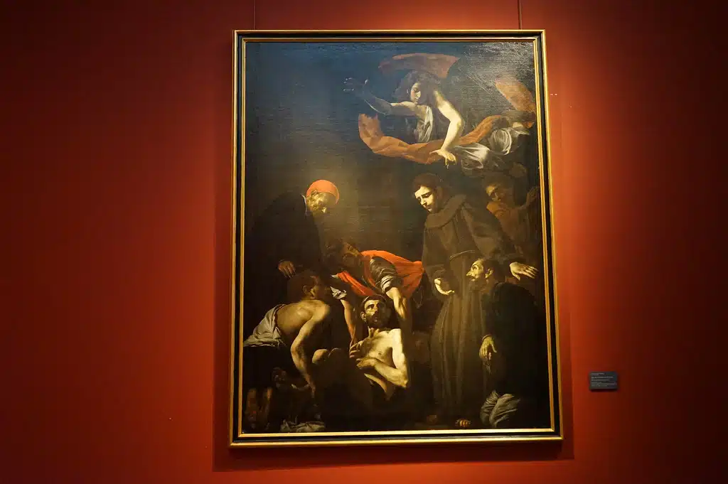 "Miracle de Saint Antoine de Padoue" (1622) par Battistello Caraciollo au Musée de Capodimonte à Naples.