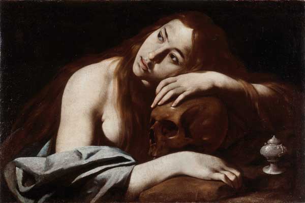 Tableau de "Magdalena Penitente" (1610) par Carlo Sellitto au Musée des beaux arts de Capodimonte à Naples.