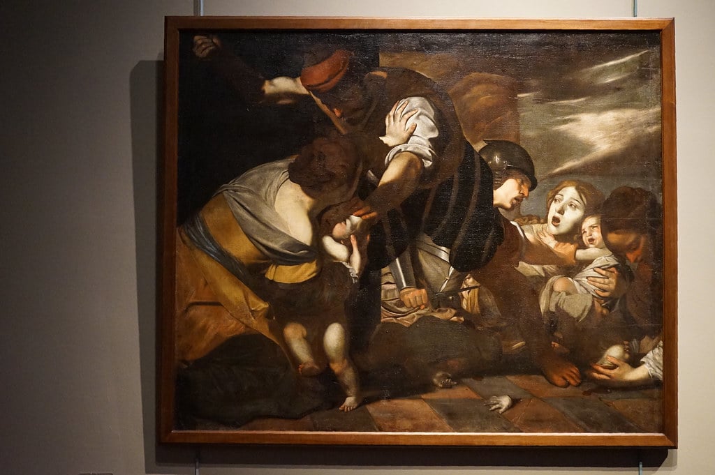 "Massacre des innocents" (1630) de Massimo Stanzione au Musée de Capodimonte à Naples.