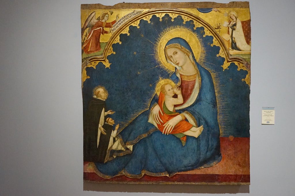 "Notre Dame de l'humilité" (1350) au Musée Capodimonte à Naples.