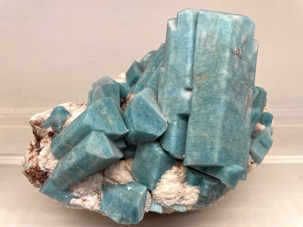 Microline dans le musée de minéralogie de Naples.