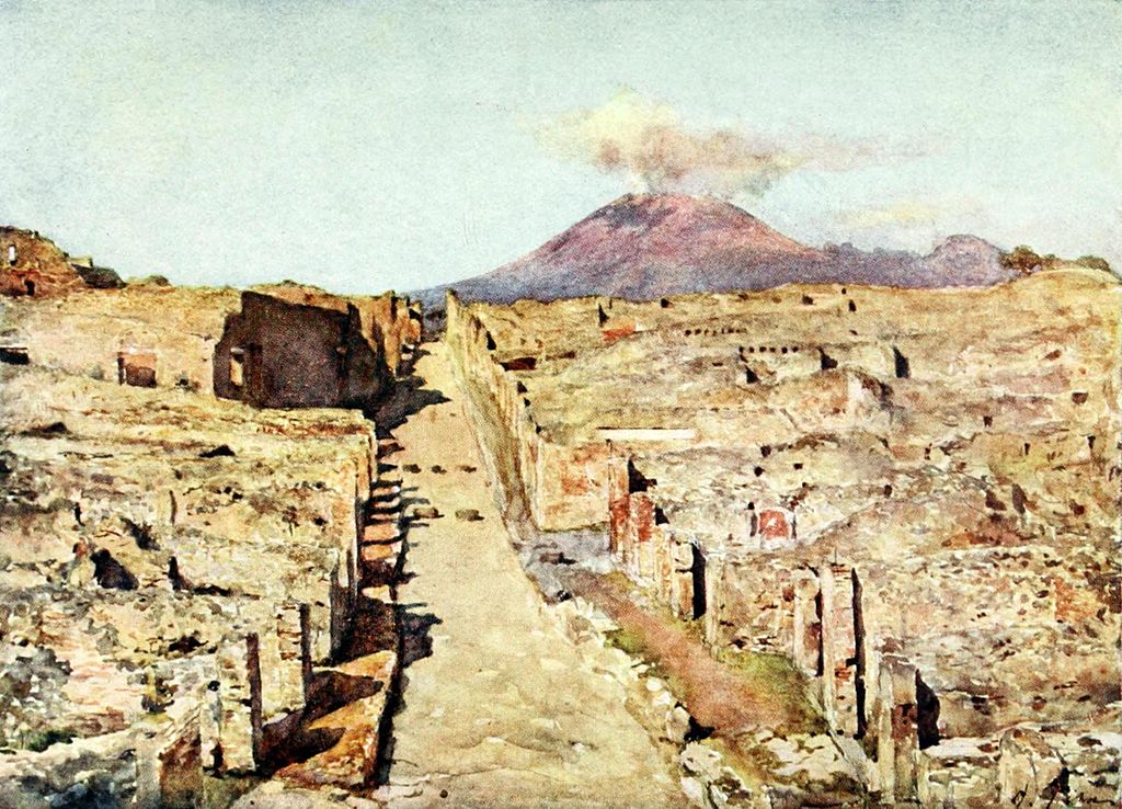 L'ancienne cité romaine de Pompéi vue par Frank Fox (1918)