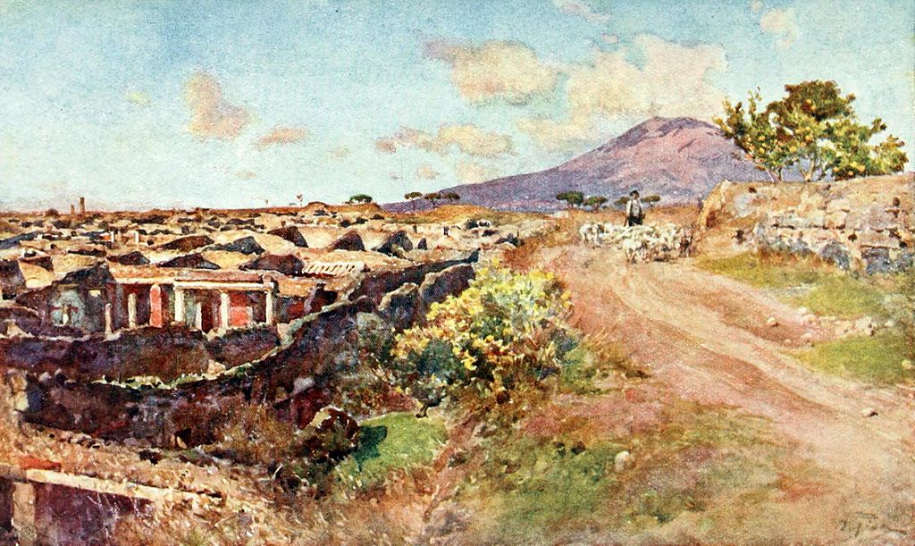 L'ancienne cité romaine de Pompéi vue par Frank Fox (1918)