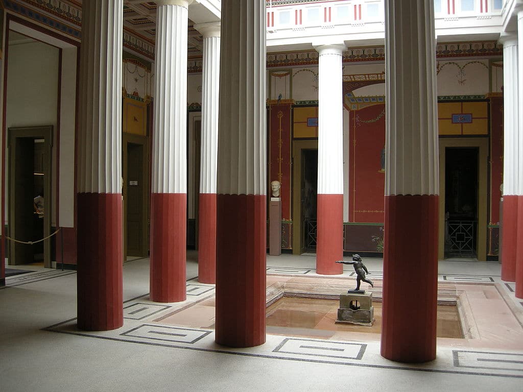 Atrium d'une maison de Pompéi - Photo de Lutz Hartmann