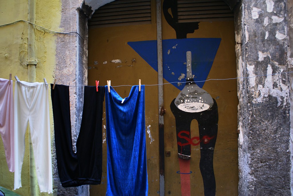 Street art de Cyop&Kaf dans le quartier espagnol à Naples.