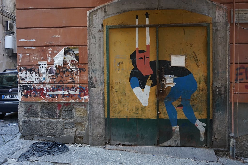 Street art de Cyop&Kaf dans les quartiers espagnols de Naples.
