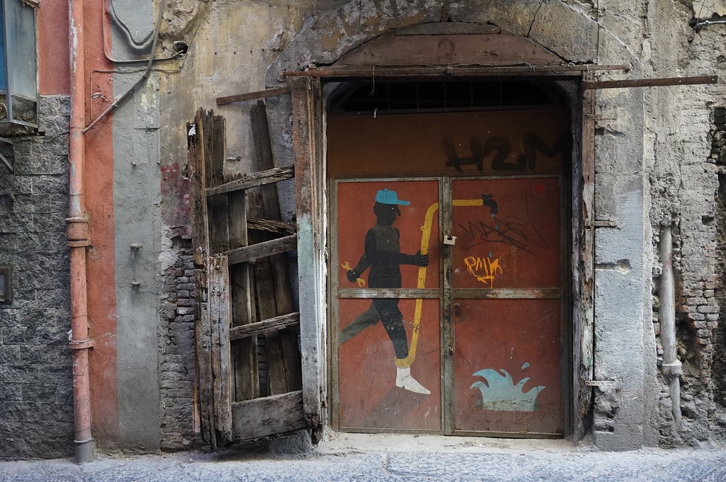Street art de Cyop&Kaf dans le quartier espagnol à Naples.