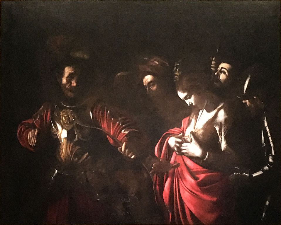 "Martyr de Sainte Ursule" par Le Caravage au Palazzo Zevallos en bordure des Quartiers Espagnols de Naples.
