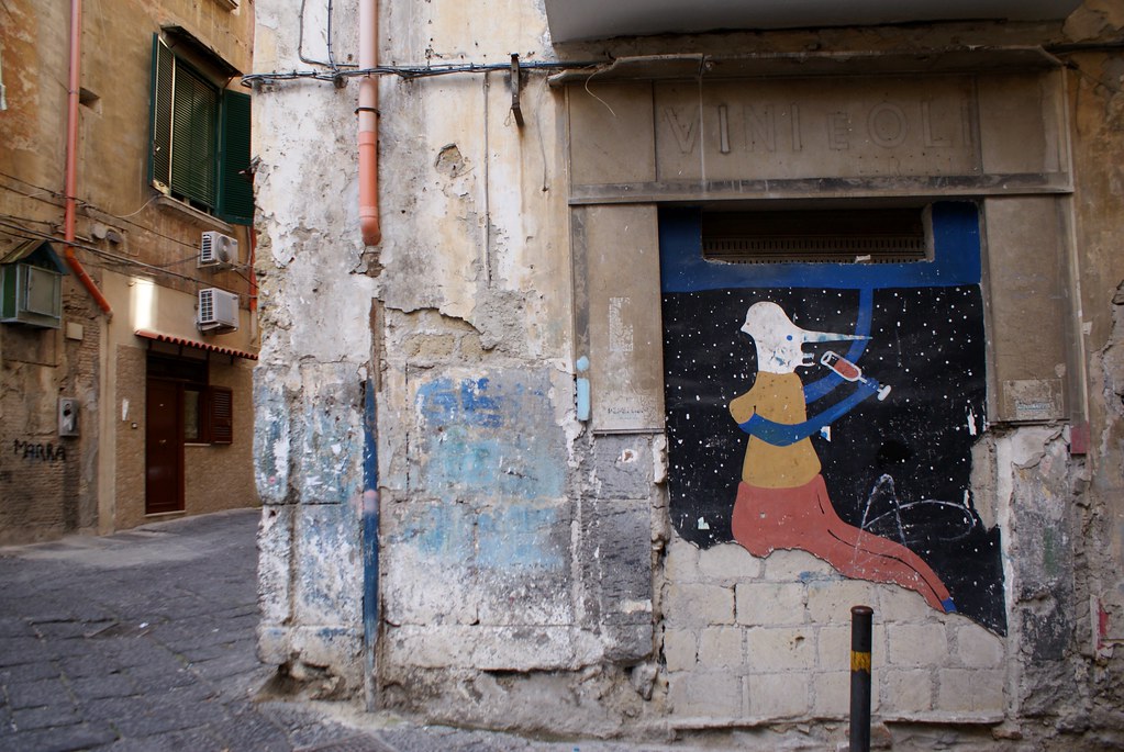 Street art de Cyop&Kaf dans le quartier espagnol à Naples.