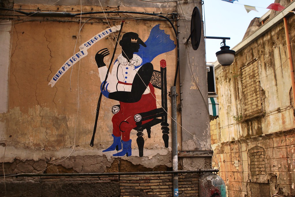 Street art de Cyop&Kaf dans le quartier espagnol à Naples.