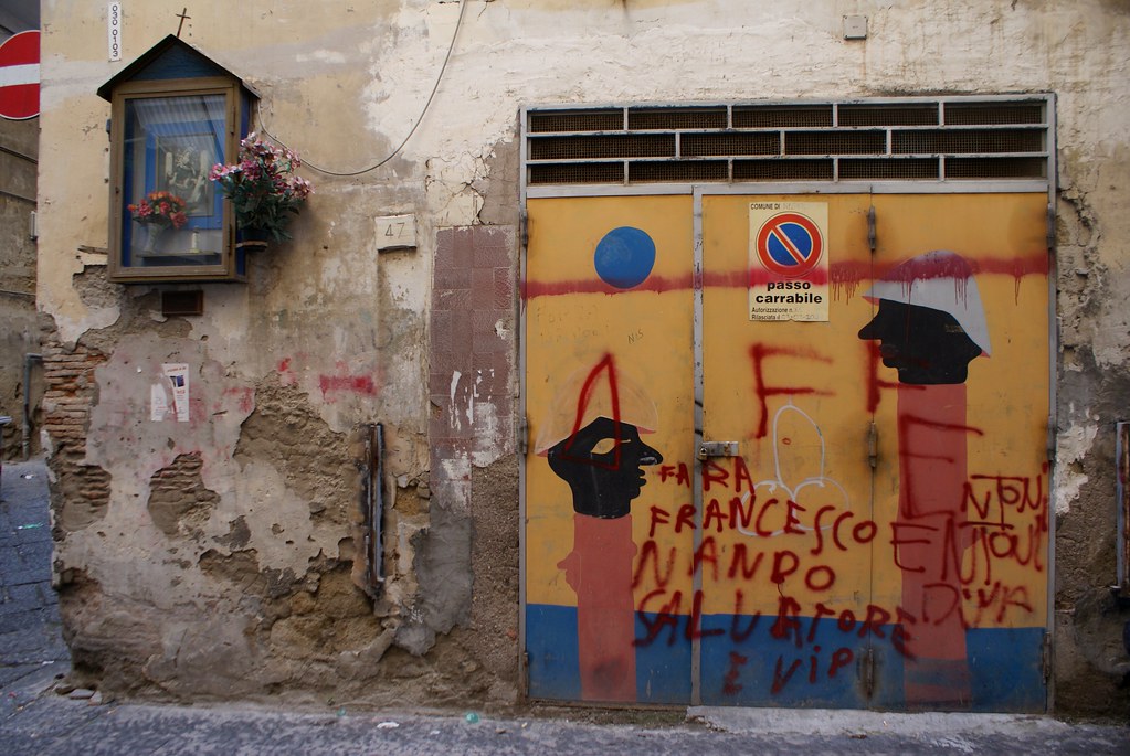 Street art de Cyop&Kaf dans le quartier espagnol à Naples.