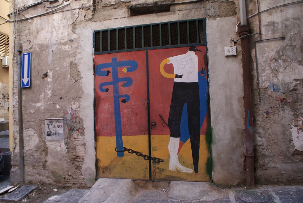 Street art de Cyop&Kaf dans le quartier espagnol à Naples.