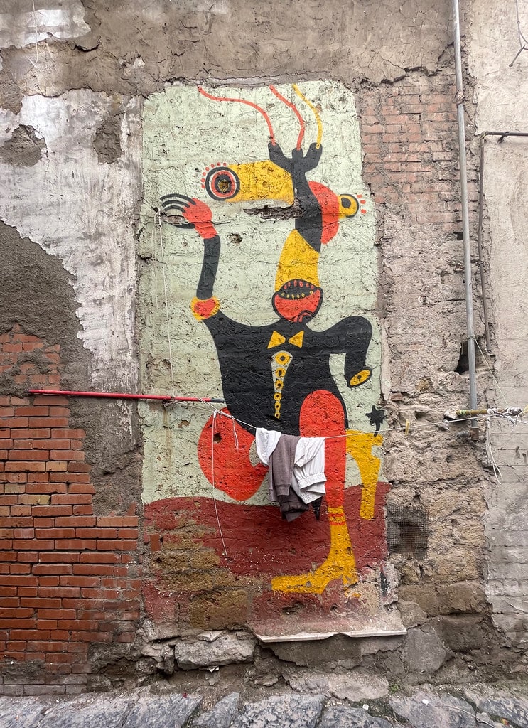 Street art du centre historique de Naples.