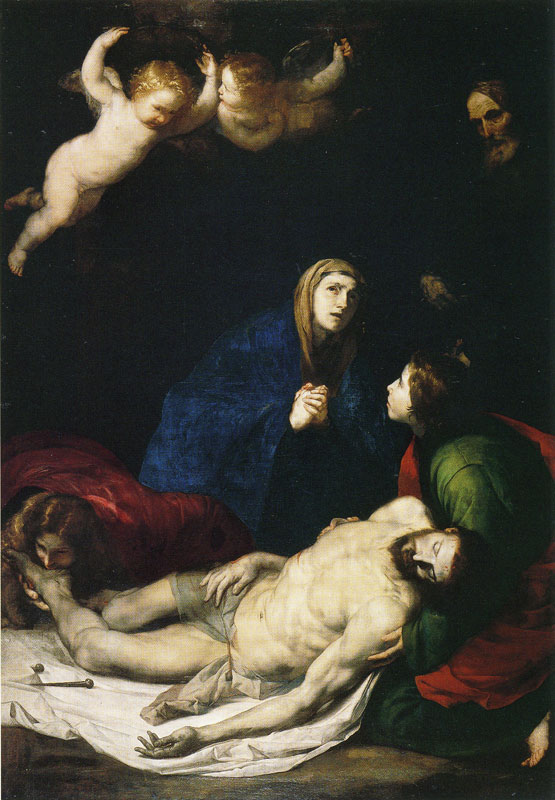 "Pièta", toile de Jusepe de Ribera à la Chartreuse San Martino à Naples