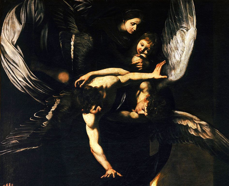 « Madonna col Bambino e angeli », église Pio Monte della Misericordia à Naples – Tableau de Caravaggio