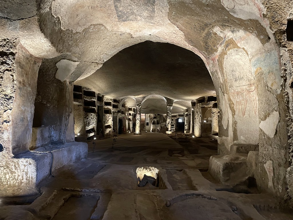 Catacombes paléochrétiennes de San Gennaro à Naples.